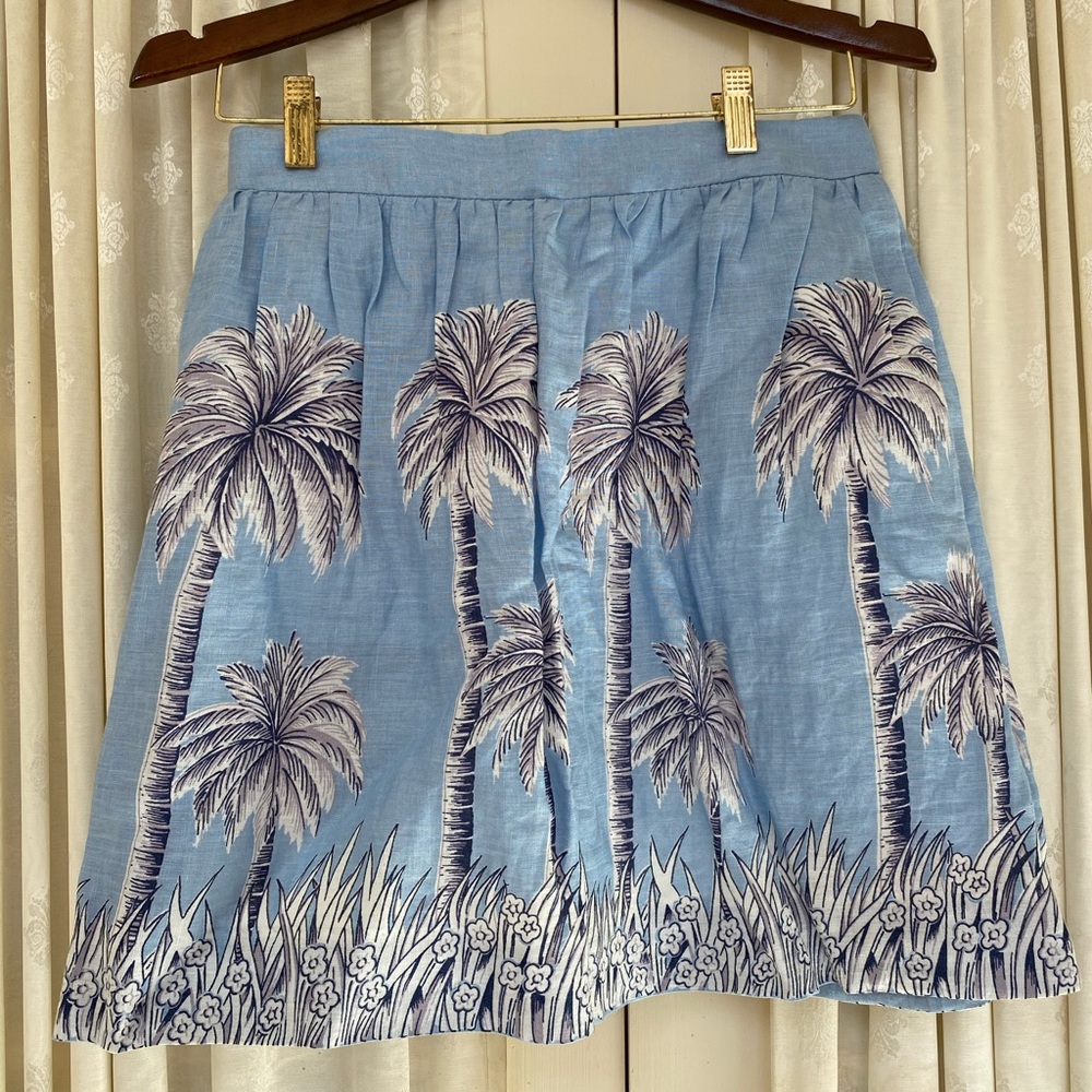 J Crew Linen Mini Skirt